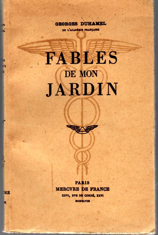 Fables De Mon Jardin - Georges Duhamel - copertina