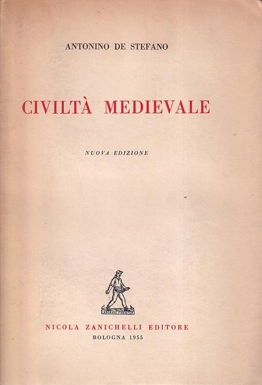 Civiltà medievale - Antonino De Stefano - copertina