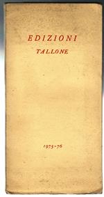Catalogo Edizioni Tallone 1975