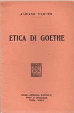 Etica Di Goethe