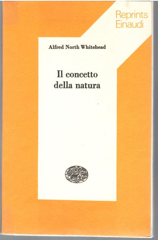 Il Concetto della Natura - Alfred North Whitehead - copertina