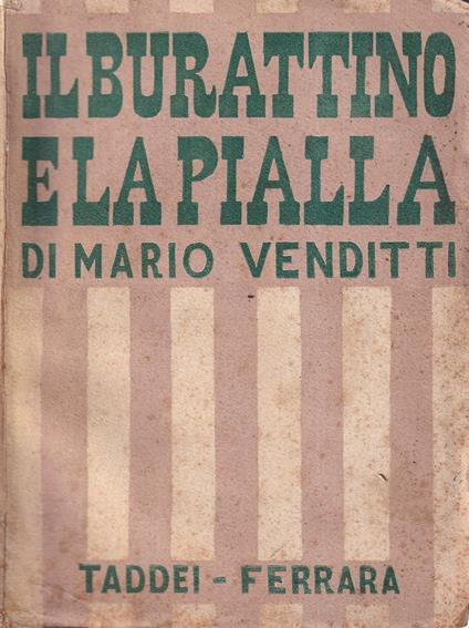 Il burattino e la pialla - Marco Venditti - copertina