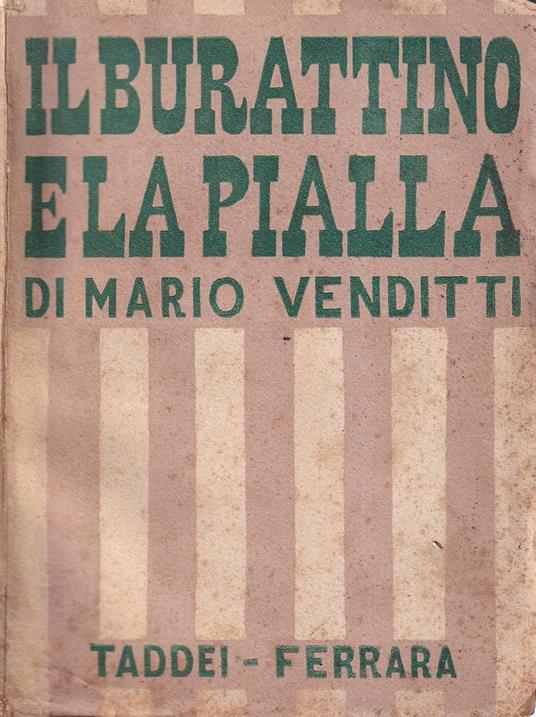 Il burattino e la pialla - Marco Venditti - copertina