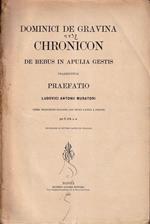 Chronicon de rebus in Apulia gestis. Praemittitur praefatio Ludovici Antonii Muratori