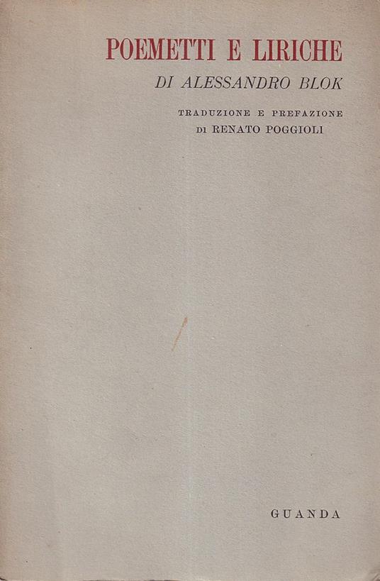 Poemetti e liriche - Aleksandr Blok - copertina