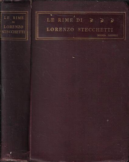 Le rime - Lorenzo Stecchetti - copertina