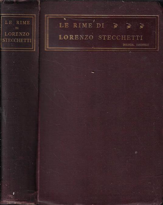 Le rime - Lorenzo Stecchetti - copertina