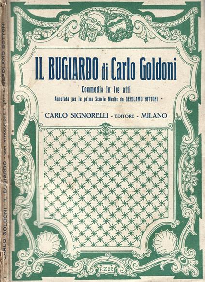 Il Bugiardo - Carlo Goldoni - copertina