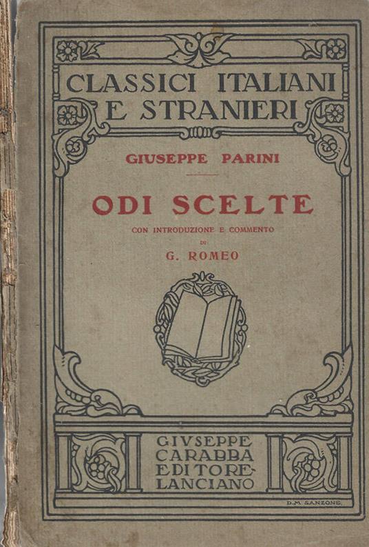Odi Scelte - Giuseppe Parini - copertina