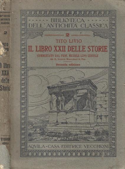 Il libro XXII delle storie - Tito Livio - copertina