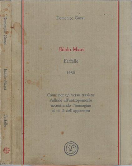 Edolo Masci Farfalle 1980 - Domenico Guzzi - copertina