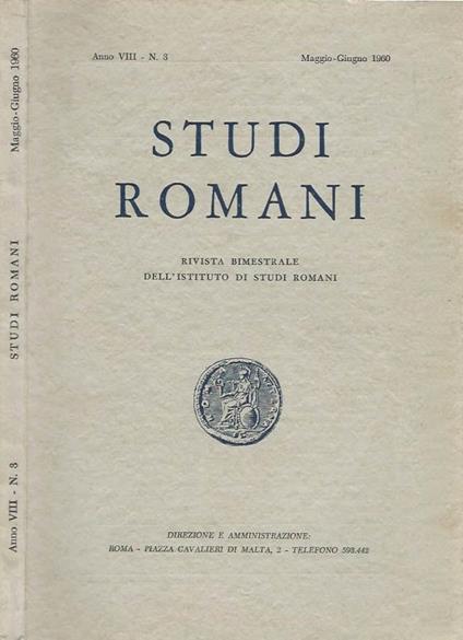 Studi Romani - copertina