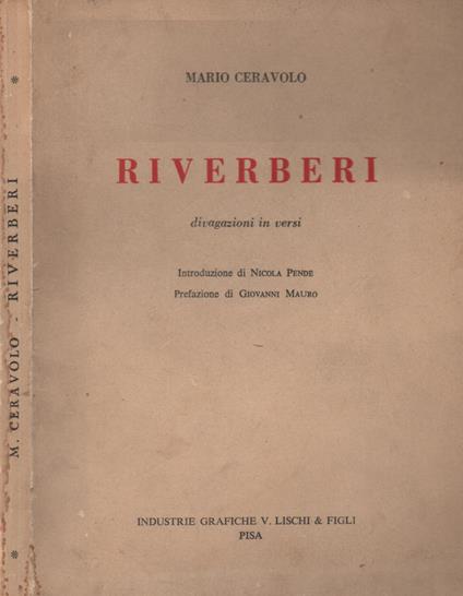 Riverberi - Marco Ceravolo - copertina