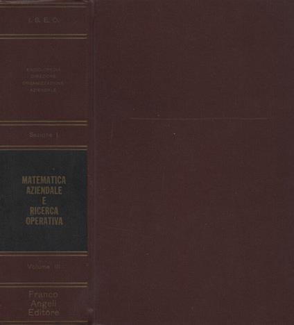 Matematica aziendale e ricerca operativa - copertina