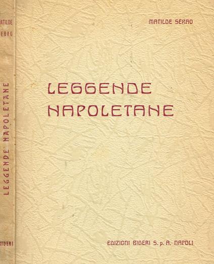 Leggende Napoletane - Matilde Serao - copertina