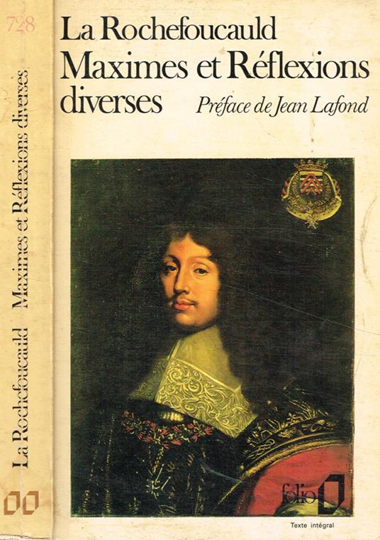 Maximes et reflexions diverses - François de La Rochefoucauld - copertina
