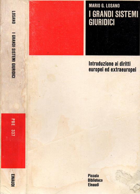 I grandi sistemi giuridici - Mario G. Losano - copertina