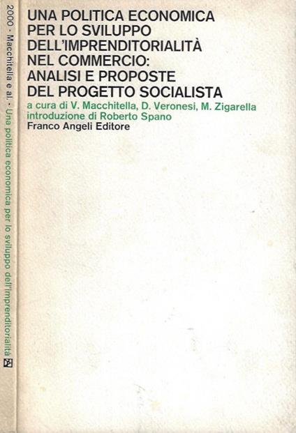 Una politica economica per lo sviluppo dell'imprenditorialità nel commercio: analisi e proposte del progetto socialista - copertina