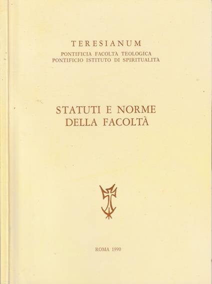 Statuti e norme della facoltà - copertina