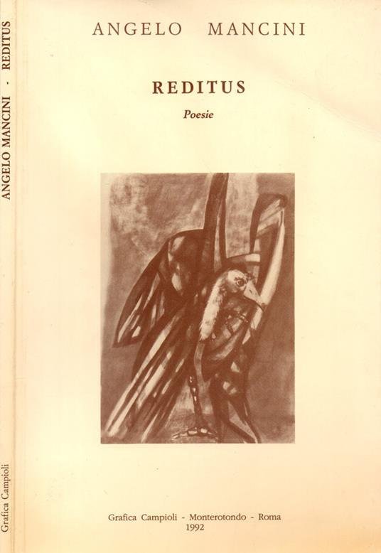Reditus. Poesie - Angelo Mancini - copertina