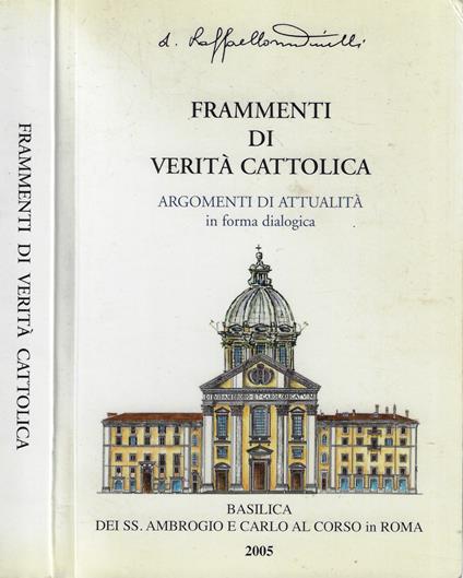 Frammenti di verità cattolica - Raffaello Martinelli - copertina