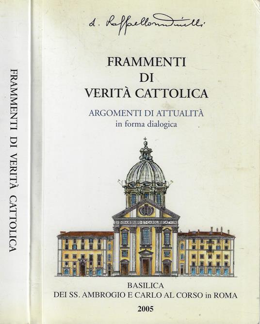 Frammenti di verità cattolica - Raffaello Martinelli - copertina