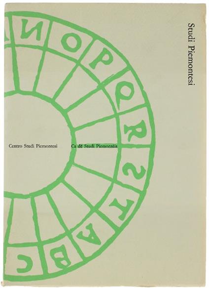 Studi Piemontesi. Vol. X - 1981, Fasc. 1. [Ottimo] - Autori Vari - copertina