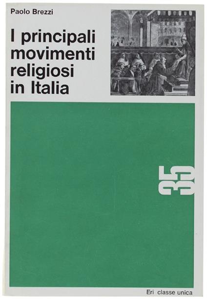 I Principali Movimenti Religiosi In Italia - Paolo Brezzi - copertina