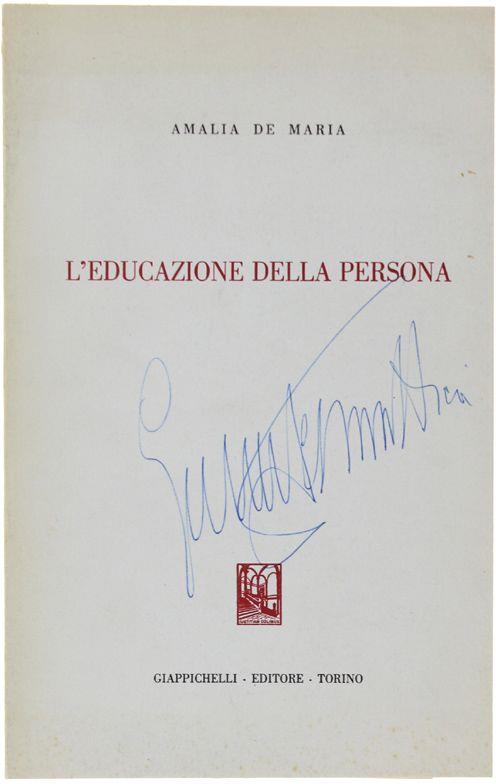 L' Educazione Della Persona - Amalia De Maria - copertina