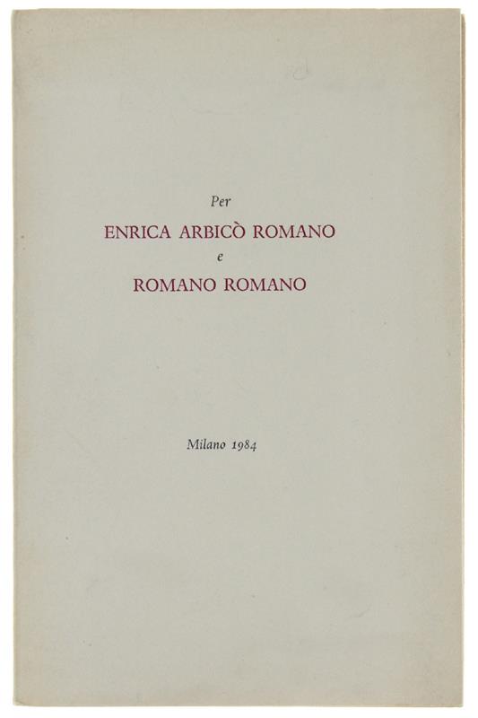 Bergoglio Libri d'Epoca Snc