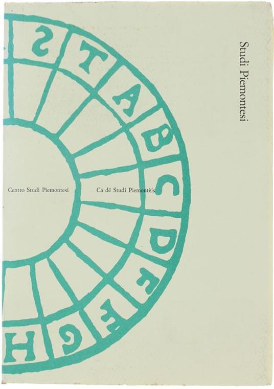 Studi Piemontesi. Vol. Xix - 1990, Fasc.1. [Ottimo, Intonso] - Autori Vari - copertina