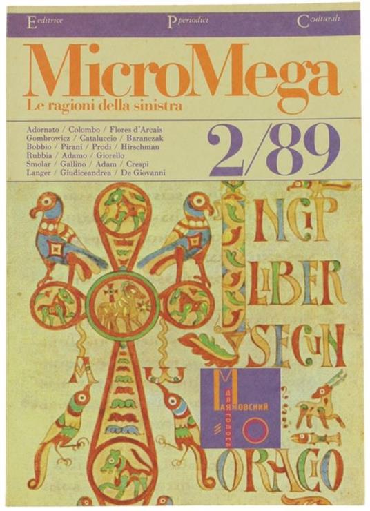 Micromega - 2/89. Le Ragioni Della Sinistra - copertina