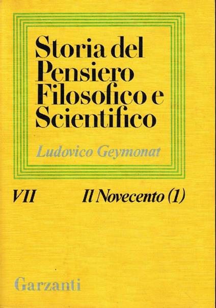 Storia del Pensiero Filosofico e Scientifico - Ludovico Geymonat - copertina