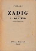 Zadig ovvero il destino - Voltaire - copertina