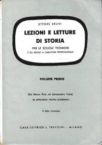 Lezioni E Letture Di Storia - Ettore Berni - copertina