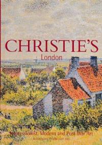 Impressionist, Modern and post War Art 7 february 2001 - copertina