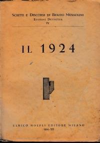 Il 1924 - Benito Mussolini - copertina