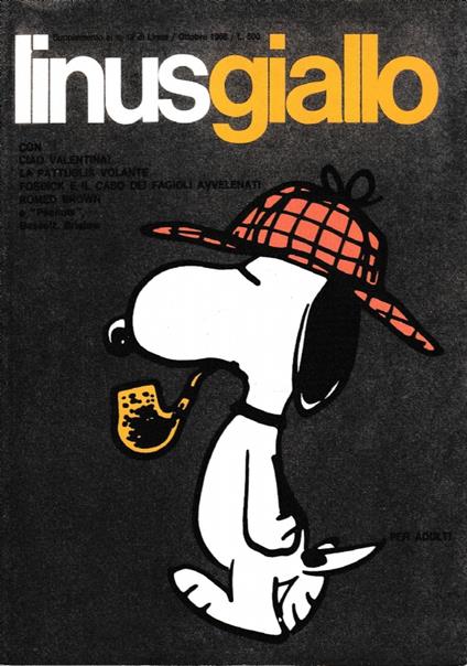 Linus Giallo - Supplemento al N. 19 di Linus - Ottobre 1966 - copertina