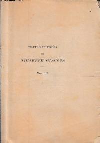Tristi amori - Giuseppe Giacosa - copertina