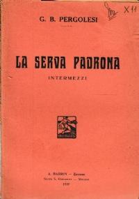 La serva padrona intermezzi - copertina