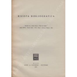 Rivista bibliografica - copertina