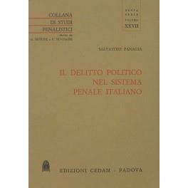 Il delitto politico nel sistema penale italiano - Salvatore Panagia - copertina