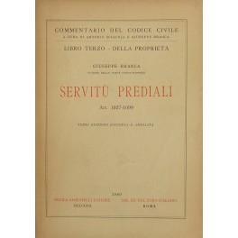 Servitù prediali. Art. 1027-1099 - copertina