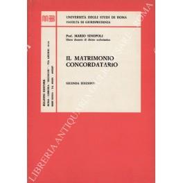Il matrimonio concordatario - copertina