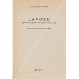 Lavoro (controversie individuali in materia di) - Andrea Proto Pisani - copertina