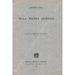 Sulla tecnica giuridica - copertina