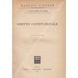 Diritto costituzionale - copertina