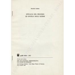 Efficacia del processo ed ipoteca degli schemi - Franco Ledda - copertina
