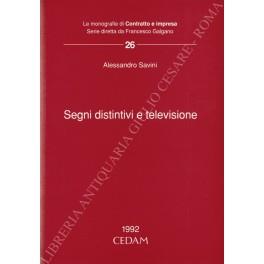 Segni distintivi e televisione - Alessandro Savini - copertina