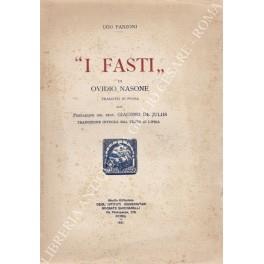 I fasti" di Ovidio Nasone tradotti in prosa" - Ugo Manzoni - copertina